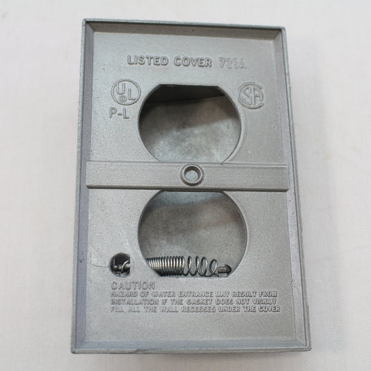 Perfect-Line WRH-80C Duplex Outlet Cover with Gasket, Weatherproof, Die Cast