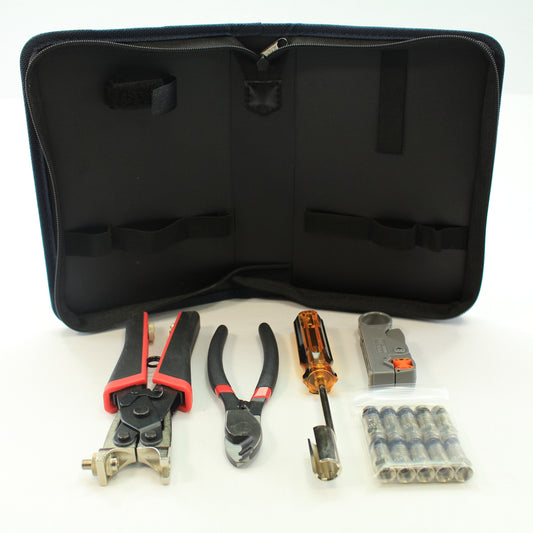 Platinum Tools 90134 Sealsmart Pro Compression Coax Kit with Nylon Zip Case