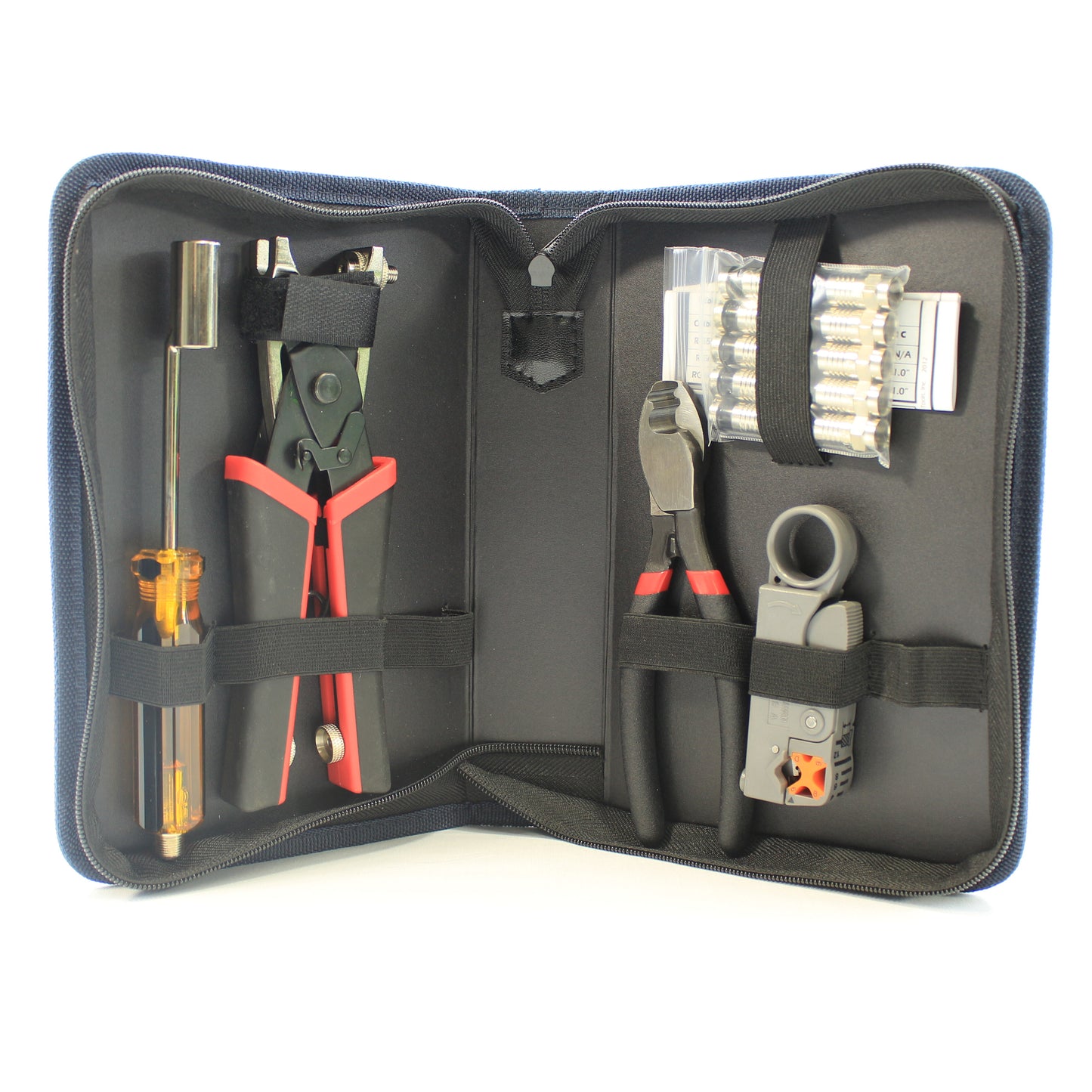 Platinum Tools 90134 Sealsmart Pro Compression Coax Kit with Nylon Zip Case