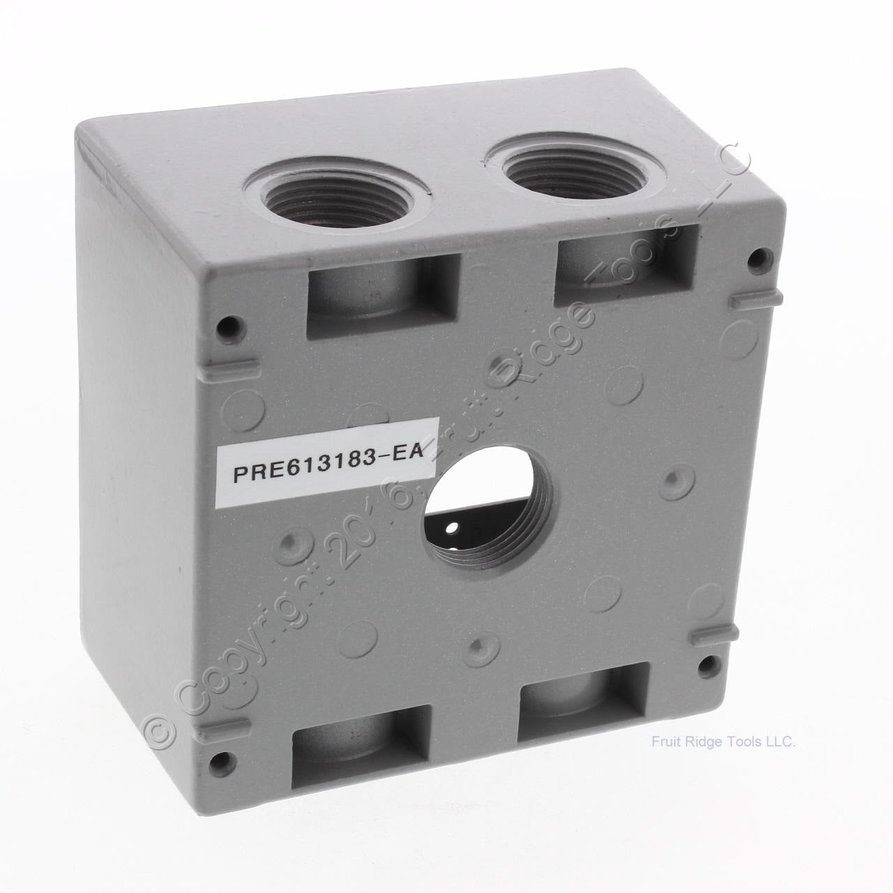 Preferred Industries 613183 Aluminum 2-Gang Deep Weatherproof Box 36.5 Cu In.