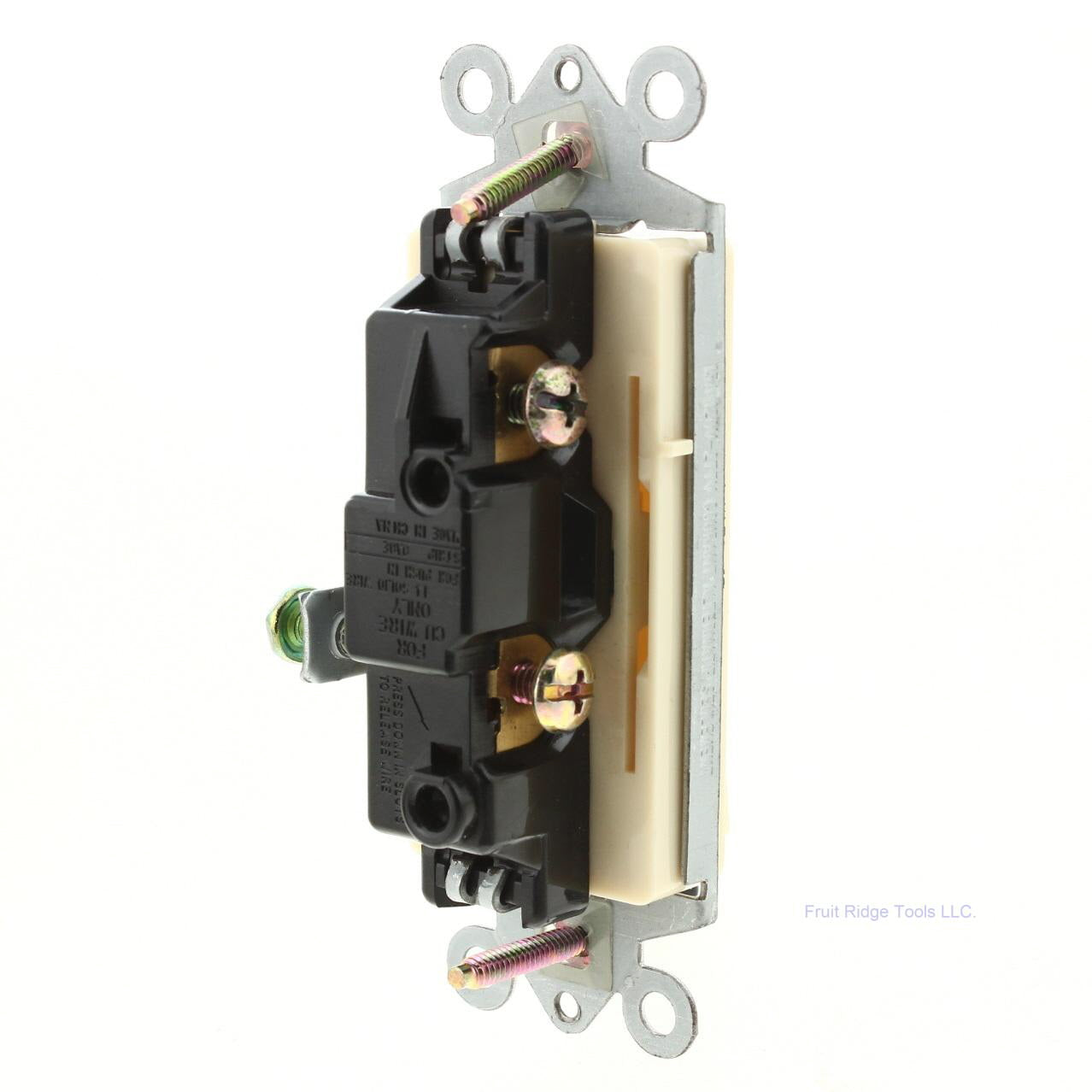 Preferred Industries WH4100 Ivory Single Pole 15A Rocker Light Switch Control