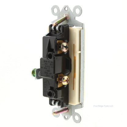 Preferred Industries WH4100 Ivory Single Pole 15A Rocker Light Switch Control