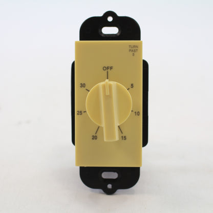 Precision PD-30M-I Ivory In-Wall 30-Minute Timer Switch Spec Sheet 20A 125 Vac