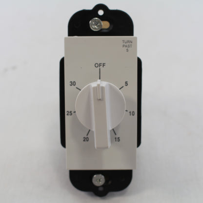 Precision PD-30M-W White Spring Wound 30-Minute Timer Switch 20 AMP 125 Vac
