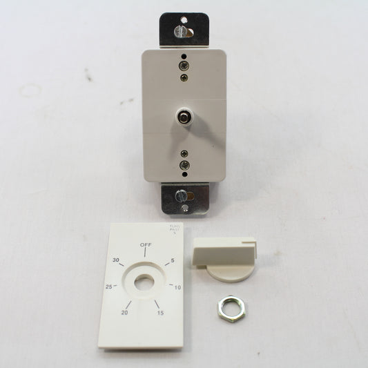 Precision PD-30M White Faded Spring Wound 30-Minute Timer Switch 20A 125 Volt AC