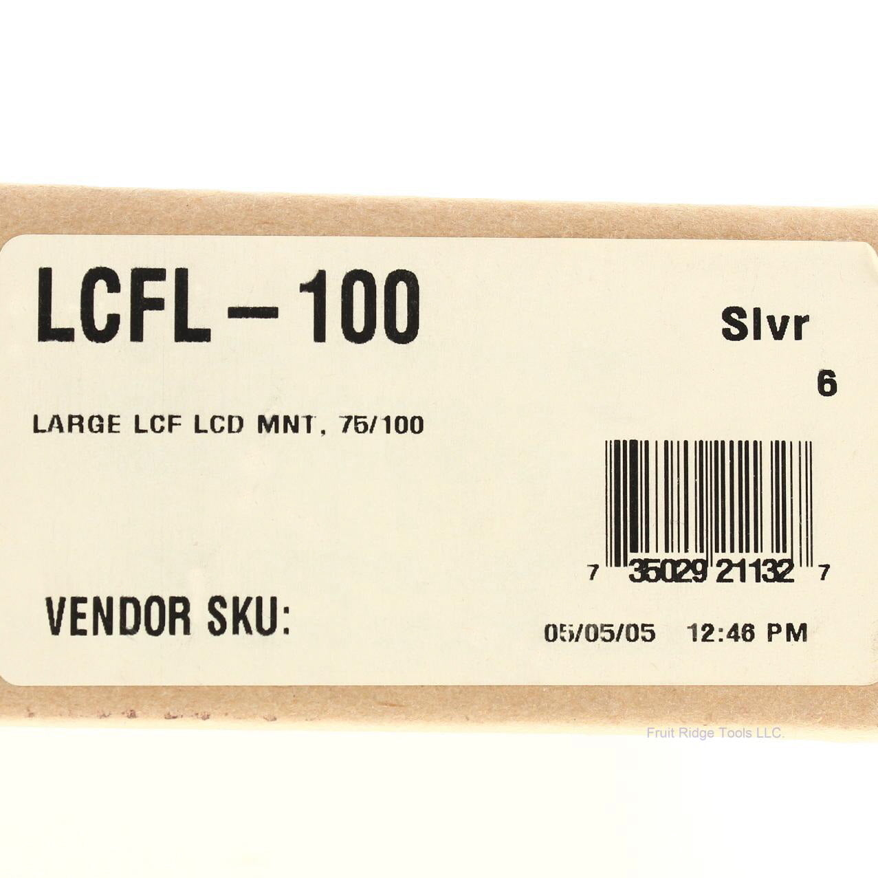 Peerless LCFL-100 Large LCF LCD Mount Panel 75/100 Adapter Plate Silver