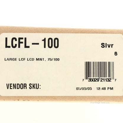 Peerless LCFL-100 Large LCF LCD Mount Panel 75/100 Adapter Plate Silver