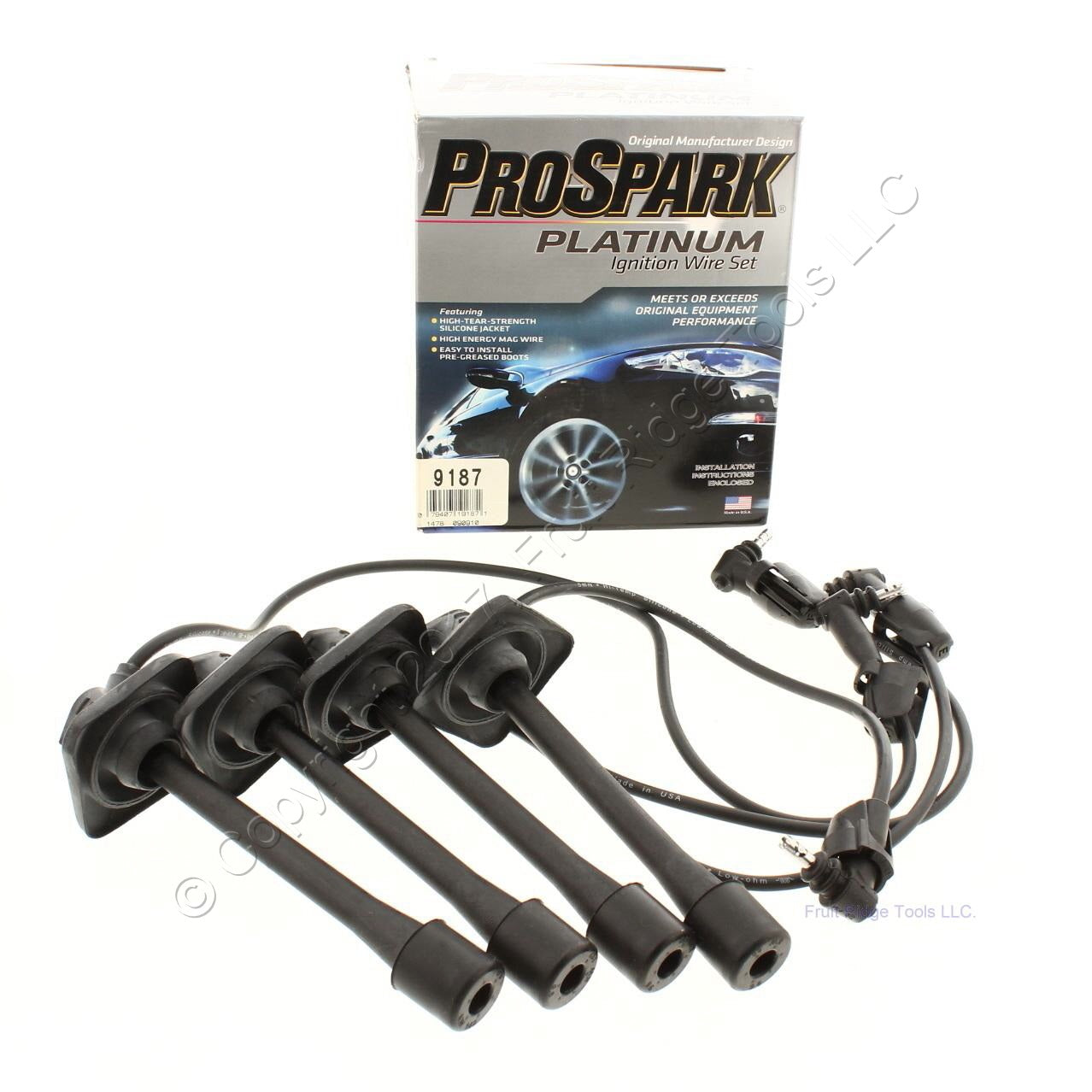 ProSpark Platinum 9187 Spark Plug Ignition Wire Set for 92-93 Camry 2.2L I4