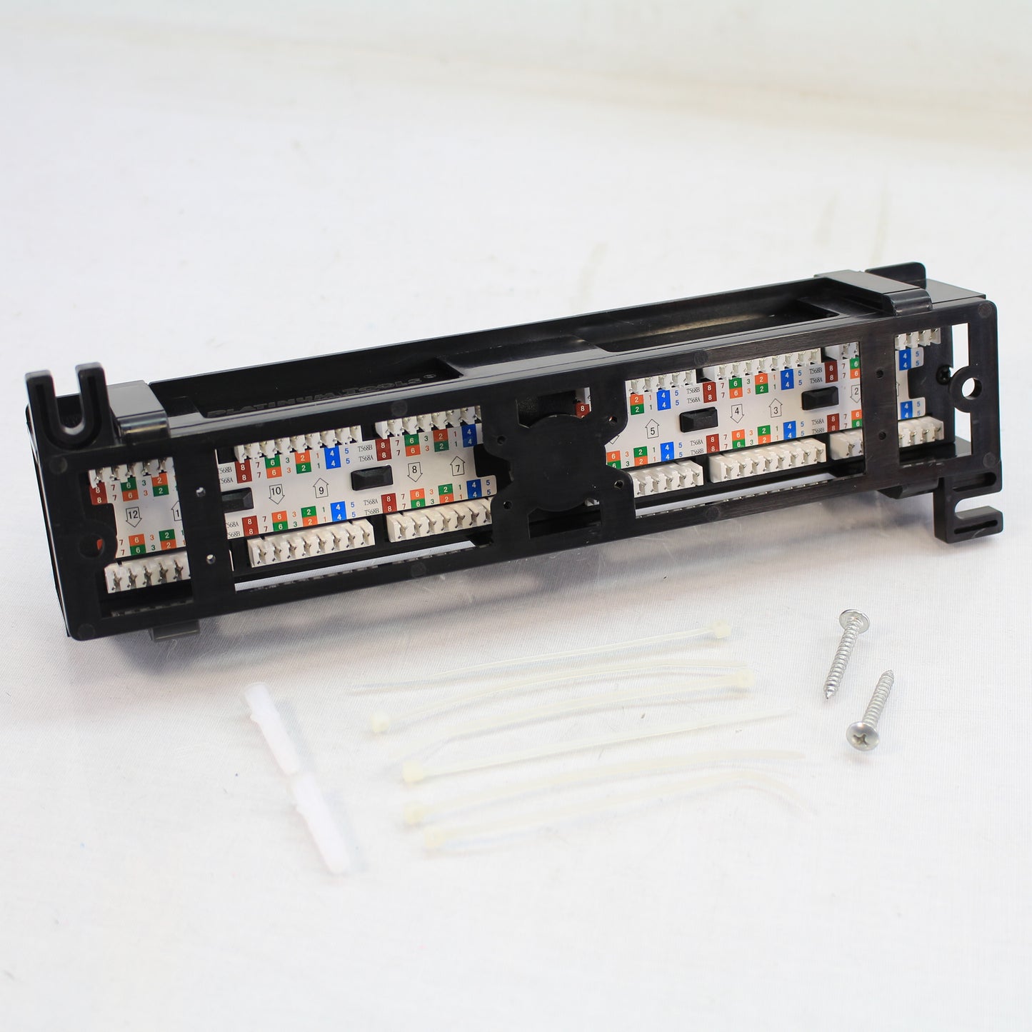Platinum Tools 650-12C5 12 Port Cat5e Non-Shielded Patch Panel