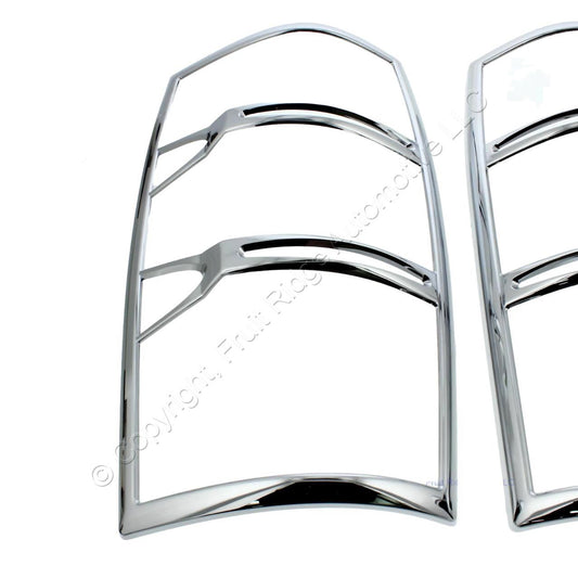Pair Putco 400866 Chrome Tail Light Lamp Cover for 2007-13 Yukon & Yukon XL