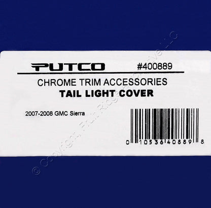 Putco 400889 Chrome Trim Tail Light Covers for 2007-2008 GMC Sierra Right Left