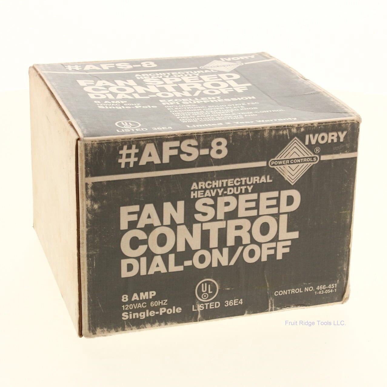 Power Controls 1-Pole Ivory Architectural Fan Speed Control Dial On/Off 8A HD
