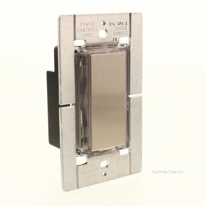 Power Controls TCH-1033 Silver Heavy-Duty Incandescent Touch Dimmer 1000W