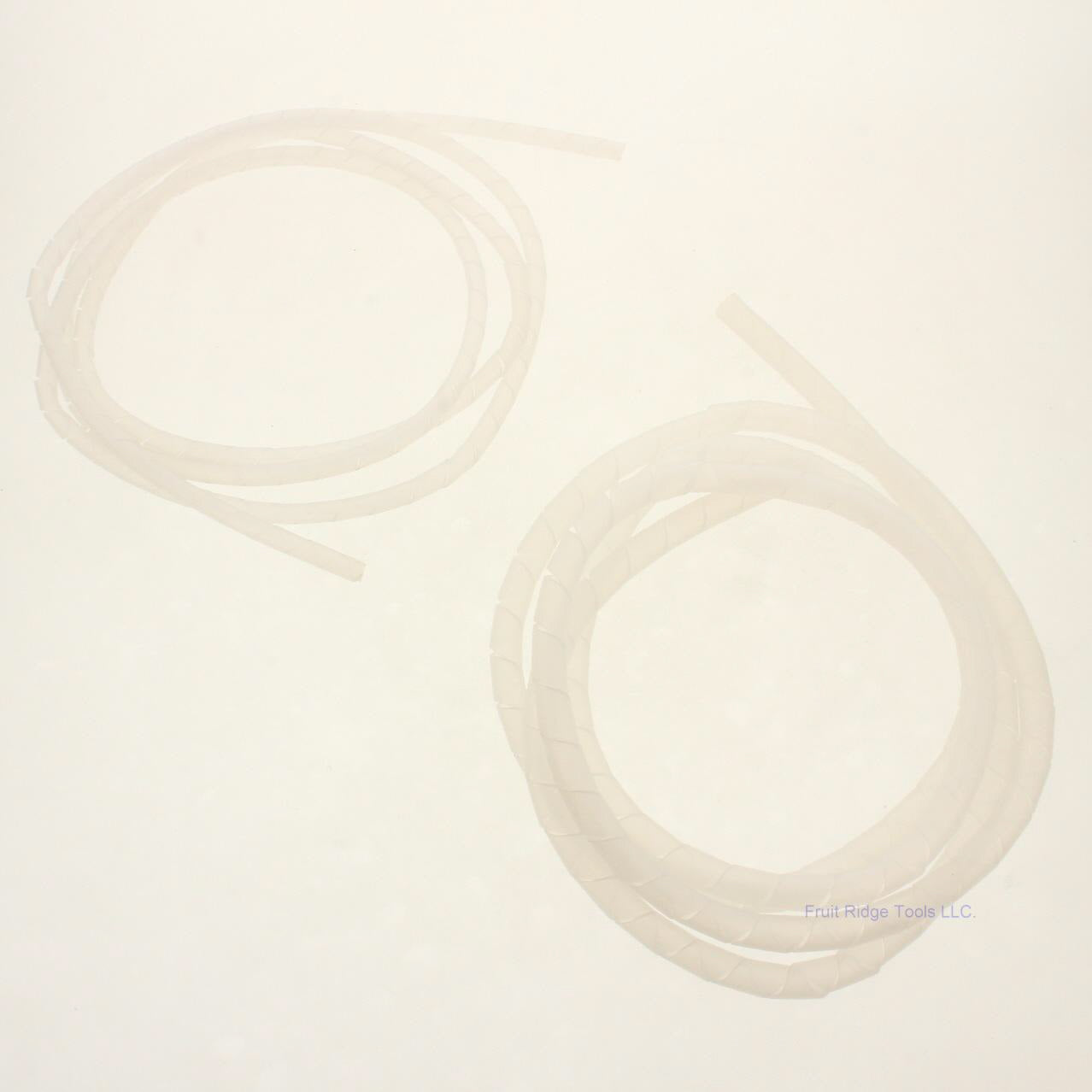Assorted 5313 12ft Dual Nylon Spiral Wrap Tubing 6ft 1/4" & 6' 1/2" Diameter