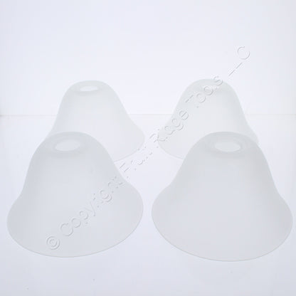 Quorum Glass Housing Only for Light Pendant IT570F. The height is 4", the width of the top is 7", and the width of the bulb opening is about 1"