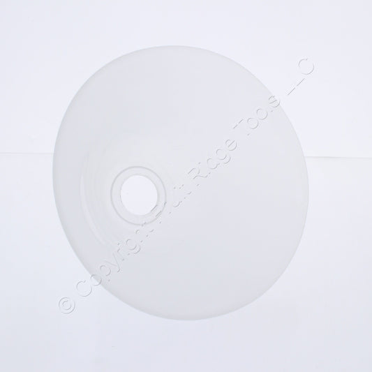 Quorum Glass Housing Only for Light Pendant IT570F. The height is 4", the width of the top is 7", and the width of the bulb opening is about 1"