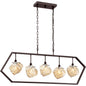 Quoizel 5-Light E12 42"w X 16h" X 6" Palladian Bronze Linear Chandelier MNL542PN