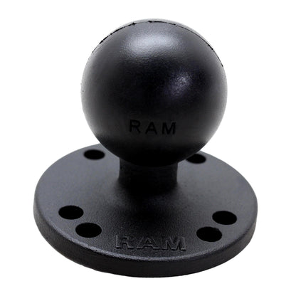 RAM� Mount 2.5" Pre-Drilled Round Plate C-Size 1.5" Ball & Steel Reinforced Bolt