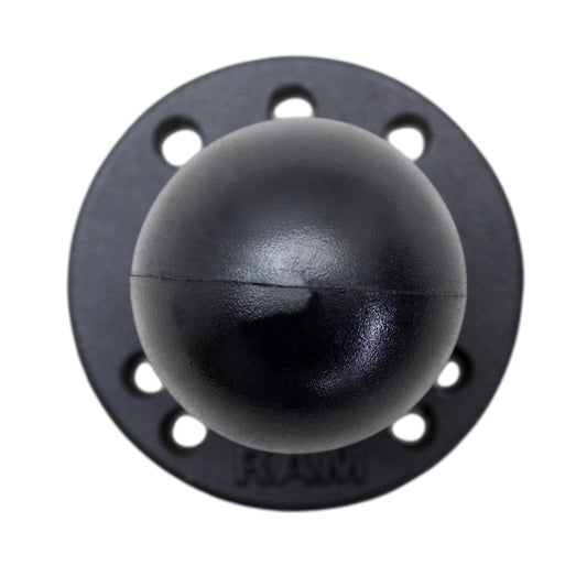 RAM� Mount 2.5" Pre-Drilled Round Plate C-Size 1.5" Ball & Steel Reinforced Bolt