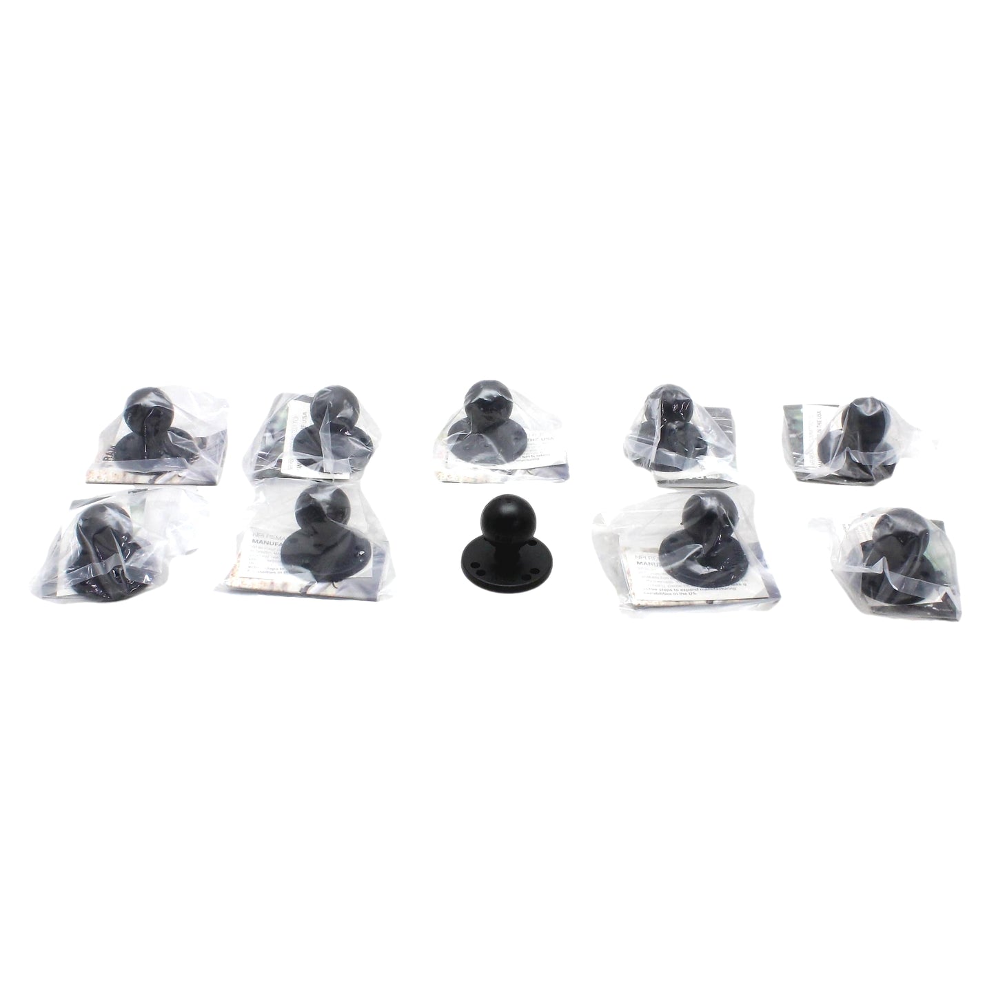 RAM® 202U-IN1 2.5" Pre-Drilled Round Plate 1.5" Ball & Reinforced Bolt 10-Pack