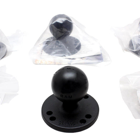 RAM® 202U-IN1 2.5" Pre-Drilled Round Plate 1.5" Ball & Reinforced Bolt 10-Pack