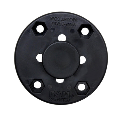 RAM� Composite Mount 2.5" Pre-Drilled AMPS Round Plate Octagon Button RAP-293U