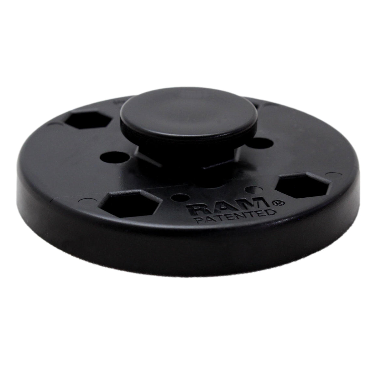 RAM Composite Mount 2.5" Pre-Drilled AMPS Round Plate Octagon Button RAP-293U
