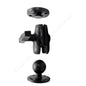 3pc RAM� 1.5" C-Size Ball Mount AMPS Round Button w/ 2.5" Base Single Socket Arm
