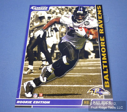 Ray Rice #27 RB Baltimore Ravens NFL 2008 Rookie Fathead Player Wall Decal 5"x7"