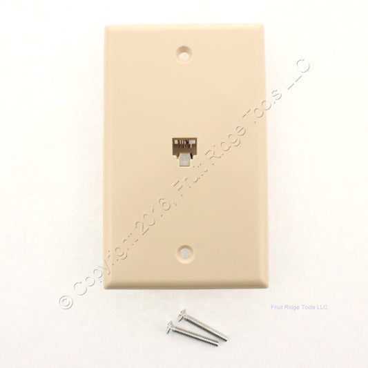 RCA Ivory Telephone Modular Wall Jack
