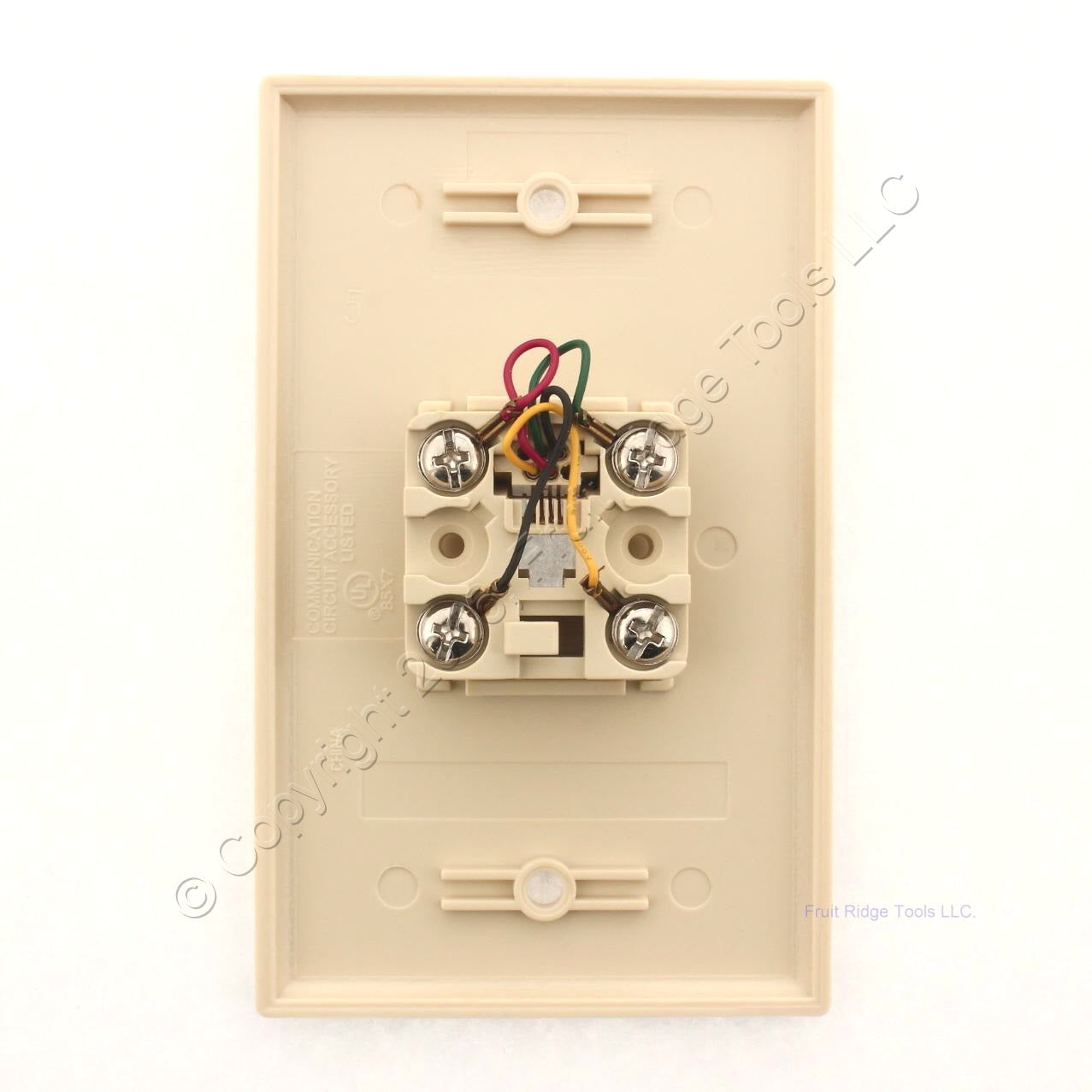 RCA Ivory Telephone Modular Wall Jack