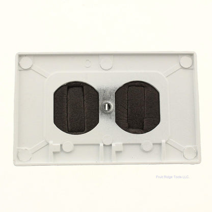 Red Dot S310WHE White Weatherproof Duplex Outlet Cover Horizontal Device Mount