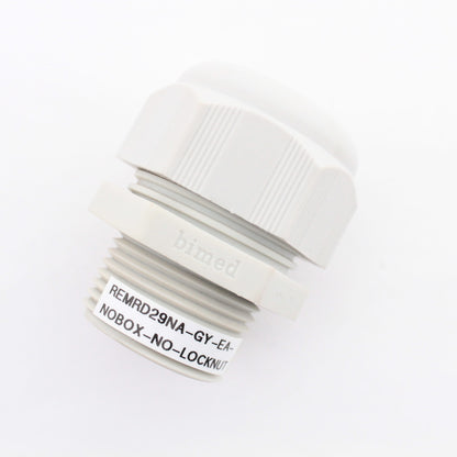Remke RD29NA-GY Gray 1 Inch Dome Cap Cable Gland Cord Grip For 0.39-.071 No Lock