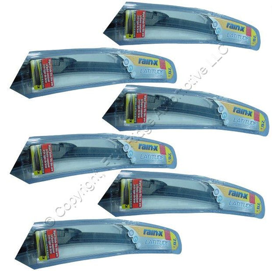 6 Rain-X 20" Windshield Wiper Blades Latitude for 08-12 Ford Escape I&L Arm Only