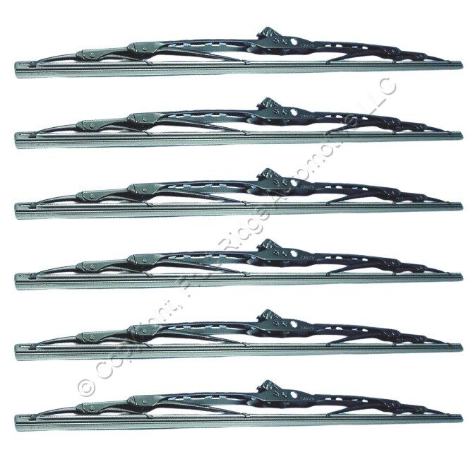 6 Rain-X 5079310 Heavy Duty Commercial Vehicle Windshield Wiper Blades 19"