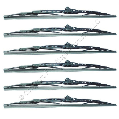 6 Rain-X 5079310 Heavy Duty Commercial Vehicle Windshield Wiper Blades 19"