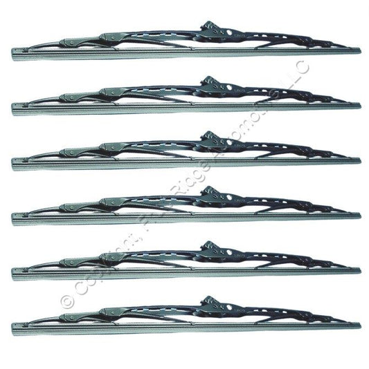 6 Rain-X 5079310 Heavy Duty Commercial Vehicle Windshield Wiper Blades 19"