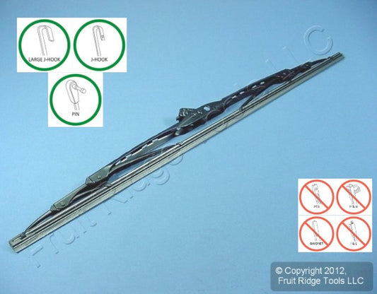 6 Rain-X 5079310 Heavy Duty Commercial Vehicle Windshield Wiper Blades 19"