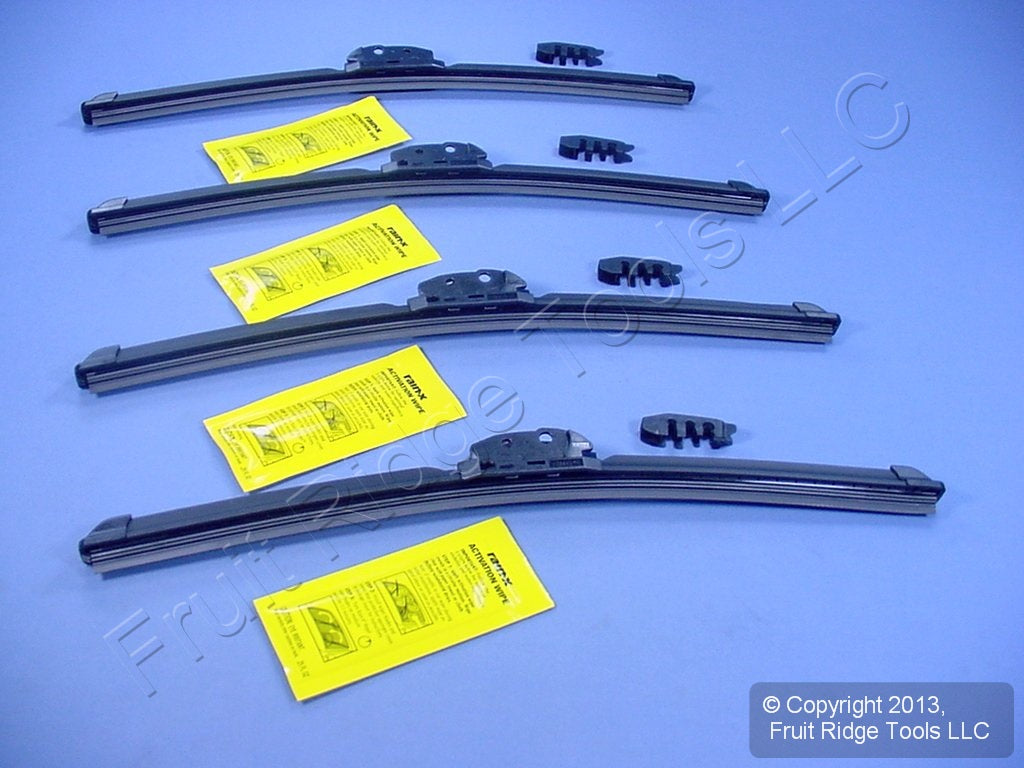 4 Rain-X 17" Windshield Wiper Blades Repel Water-Beading All Weather