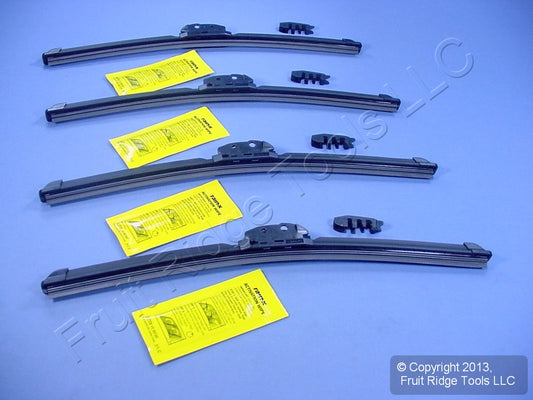 4 Rain-X 17" Windshield Wiper Blades Repel Water-Beading All Weather