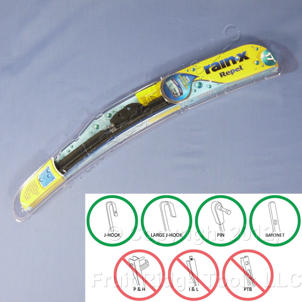 Rain-X 17" Windshield Wiper Blade Repel Water-Beading All Weather