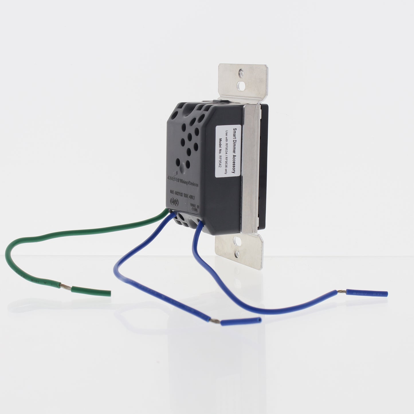 Cooper Aspire RTI RF9542-DBK Black Z-Wave Accessory Control Device 1-Pole/3-Way