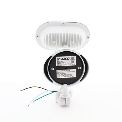 Satco 65-106 LED Single Head Security LT Motion Sensor 4000K White Finish