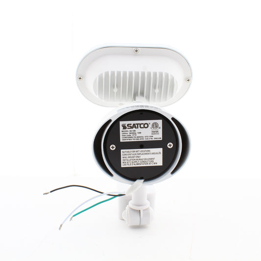 Satco 65-106 LED Single Head Security LT Motion Sensor 4000K White Finish