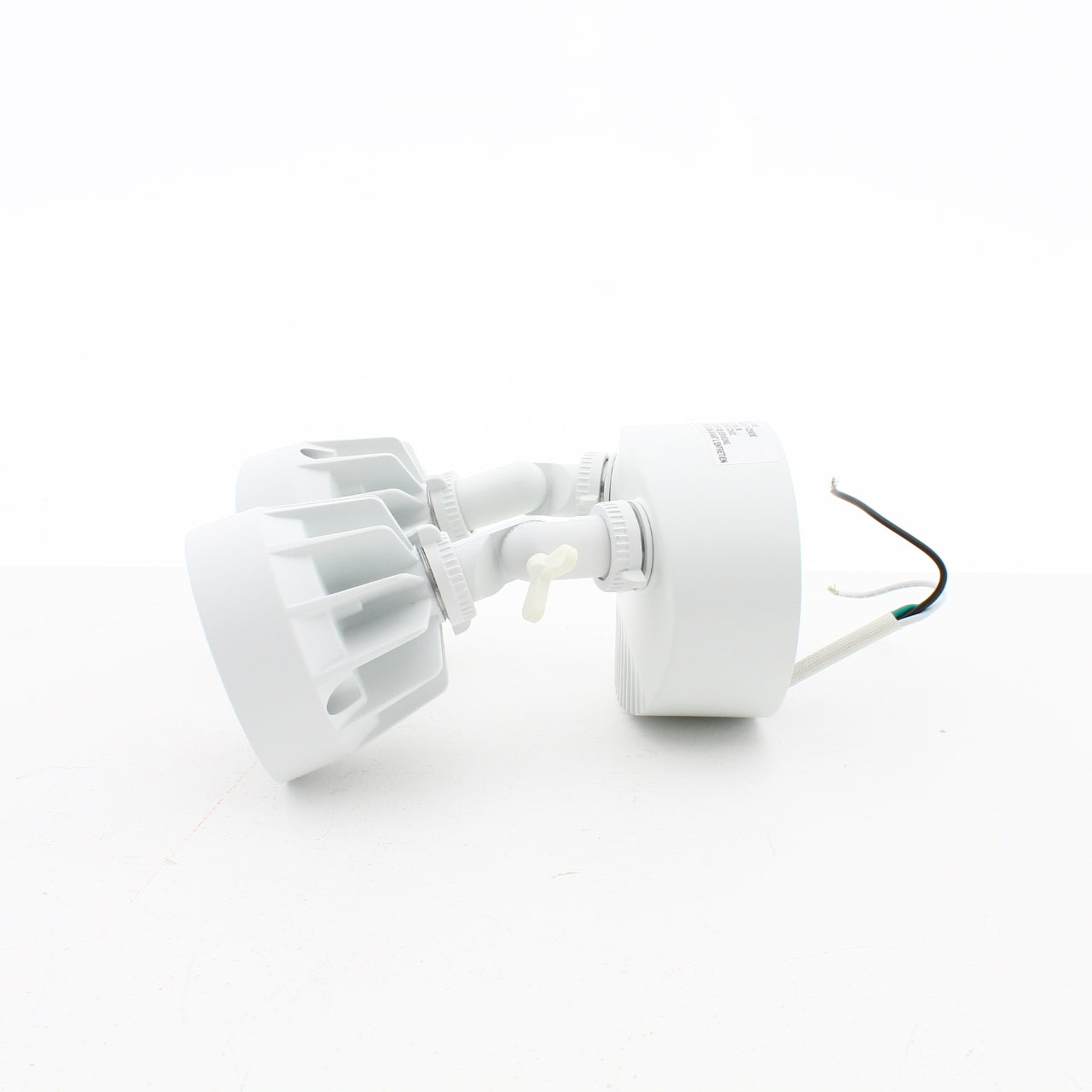 Satco 65-107 White LED 2-Head Outdoor Security Light 2000 Lumens 100W Equiv