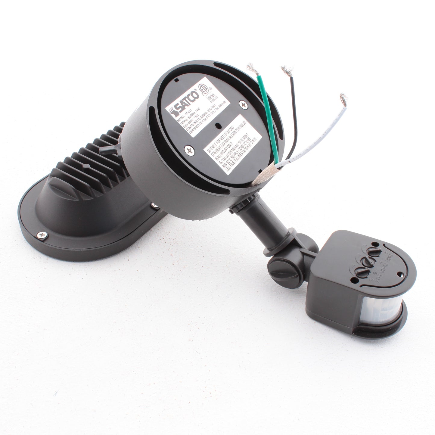 Nuvo 65-092 LED Security Light 4000K Single Head Motion Sensor Bronze Finish