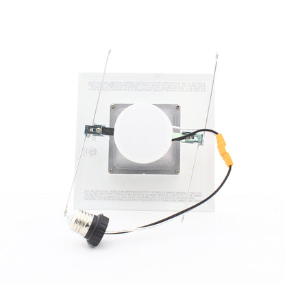Satco S29770 White 15W LED Recesed Retrofit 5-6" Downlight Square Dimmable 2700K