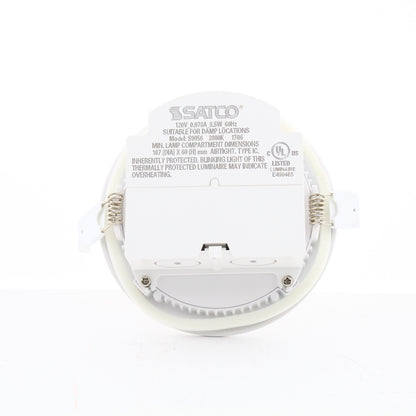Satco S9056 8.5" Watt Dimmable LED Direct Wire Downlight Edge-lit 3000K 120V