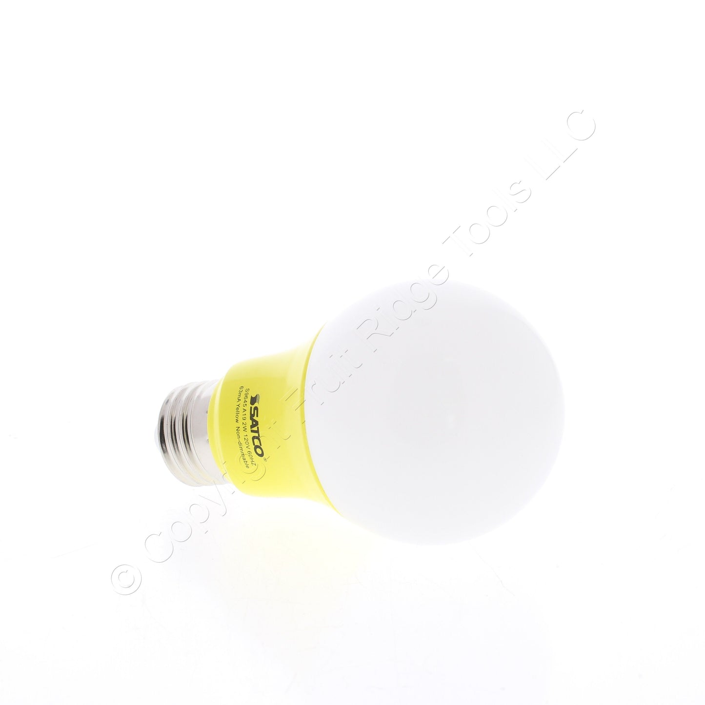 Satco S9645 2W E26 LED Orange/Yellow Light Bulb Medium Base 200 Lumens 25W Equiv