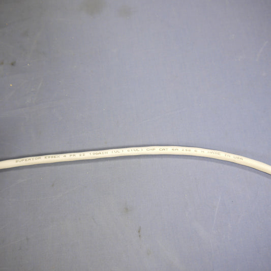 149-Foot Superior Essex White 10Gain Category 6A CMP Riser-Rated Cable 6A-272-4B